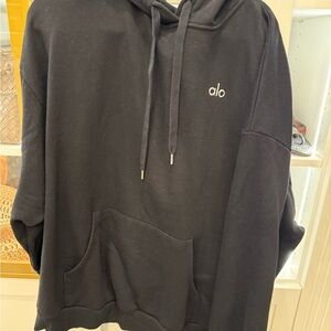 ALO Yoga Men's Black Pullover Hoodie